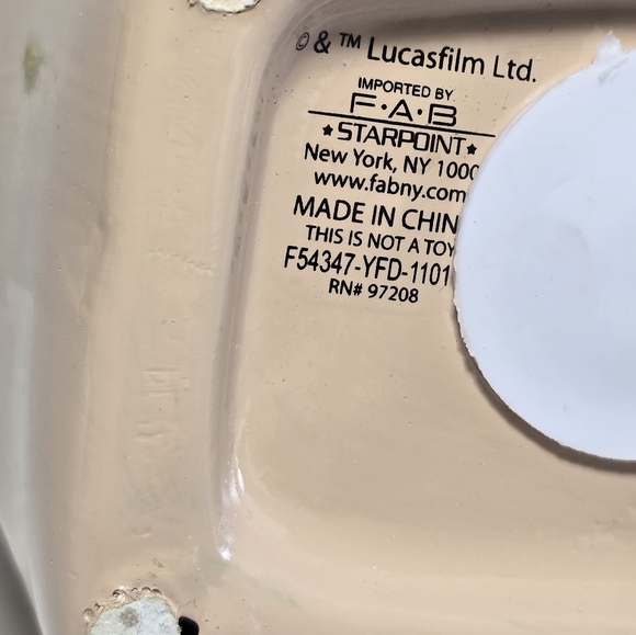 Star Wars Lucasfilm FAB NY Starpoint Ceramic Yoda Coin Piggy Bank 7.25", - Picture 12 of 14